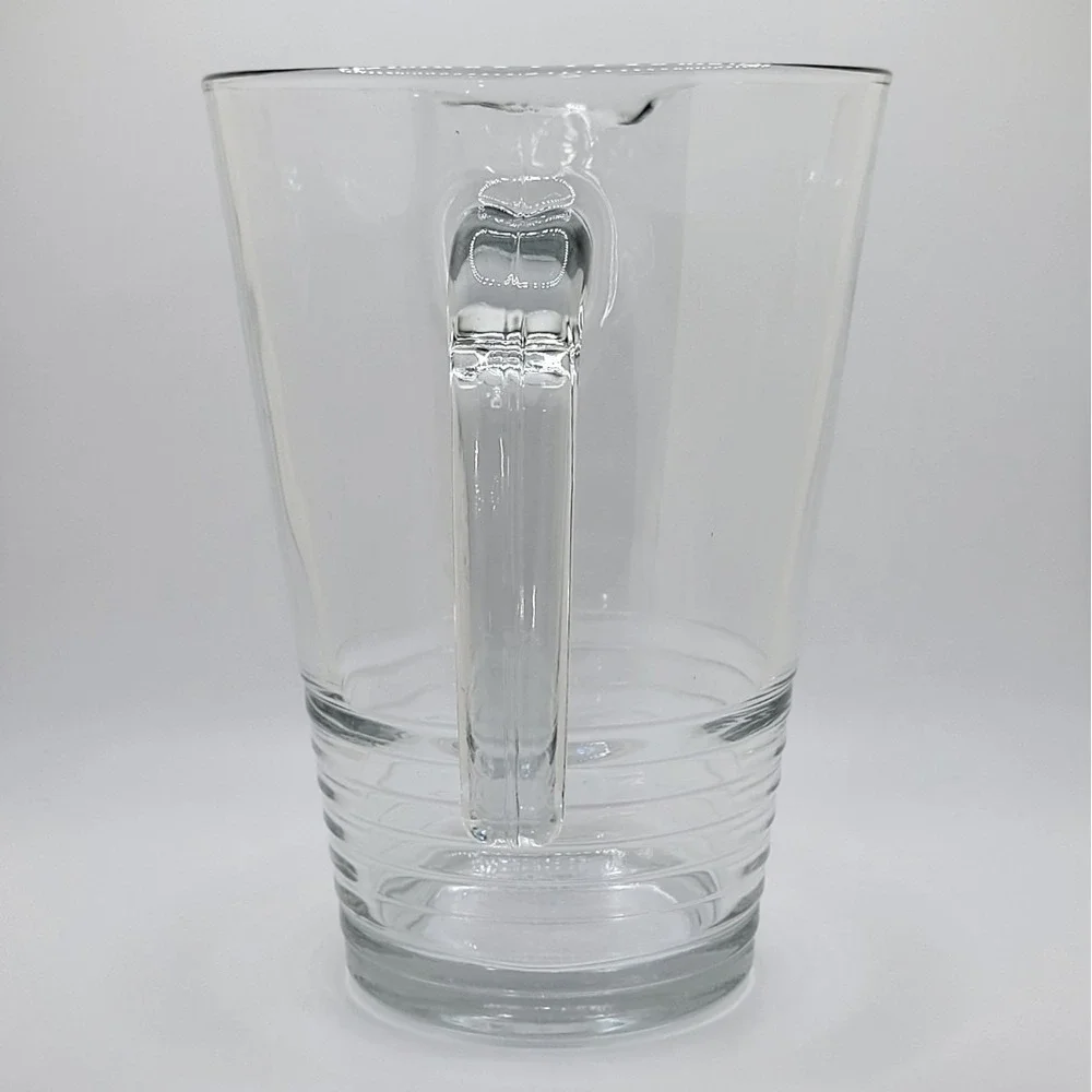 IKEA VANLIG Glass Pitcher Henrik Preutz Ribbed Base 1L‎ Italy MCM 7